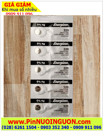 COMBO 01vỉ 5viên Energizer SR731SW -Pin 329 Silver Oxide 1.55v _Xuất xứ NHẬT | HẾT HÀNG